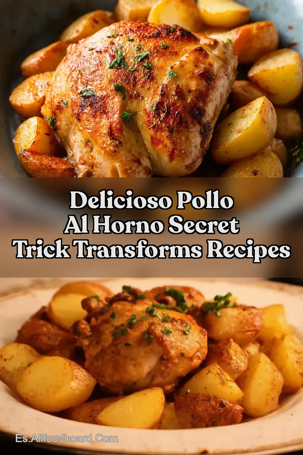 Pollo al Horno con Patatas Receta Familiar Más Fácil…