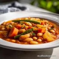 Alubias con Verduras para 4 Personas