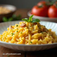 Arroz Cremoso con Pollo Receta de la Abuela Estilo Risotto