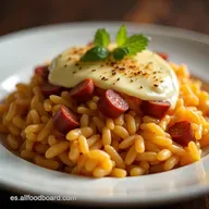 Receta de Arroz Perezoso de Chorizo y Queso Sabor M&aacute;ximo en 35 Minutos
