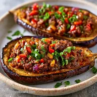 Berenjenas Rellenas Airfryer con Carne Picada