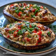 Berenjenas Rellenas al Microondas en 25 Minutos