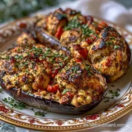Berenjenas Rellenas de Pollo Jugosas