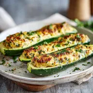 Receta con Calabac&iacute;n Relleno al Horno F&aacute;cil
