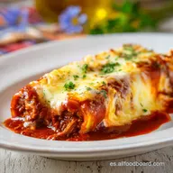 Canelones de Carrilleras con Vino Tinto