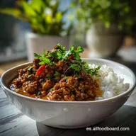 Receta con Carne Picada y Salsa - R&aacute;pido en 60 Minutos