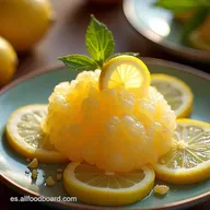 Chica Helada de Lim&oacute;n Postre Fr&iacute;o Sin Horno