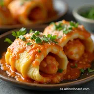 Receta de Conchiglioni con Pollo Cremoso y Catupiry al Horno