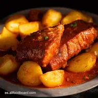 Costillas con Patatas Guisadas Receta de la Abuela F&aacute;cil