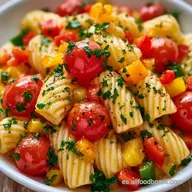 Ensalada De Pasta Con Verduras para 4