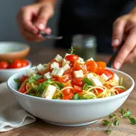 Ensalada Griega Aut&eacute;ntica: &iexcl;Un Bocado de Grecia en Casa!