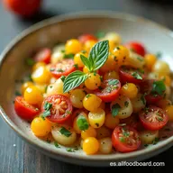 Ensalada Mediterr&aacute;nea con Feta y Romero Receta F&aacute;cil