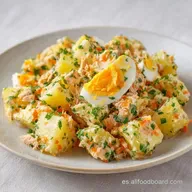 Ensaladilla Rusa Tradicional R&aacute;pida: Cremosa y Firme