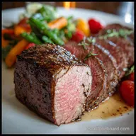 Filete de Ternera: Ba&ntilde;ado en Grasa