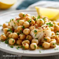 Garbanzos con Bacalao Receta Casera para 4