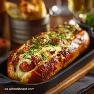 Hot dog al horno relleno con queso fundido: la receta f&aacute;cil