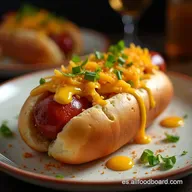 Receta Hot Dog al Horno Crujiente Quesoso y R&aacute;pido