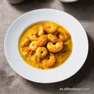 Langostinos al Curry F&aacute;ciles Mi Secreto con Leche de Coco