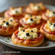 Mini Pizzas Nube Sorprende a los nios con esta receta f&aacute;cil
