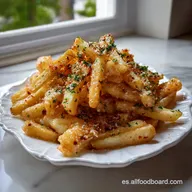 Papas fritas con queso parmesano: Ultra Crujientes al Doble Frito