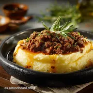 Carne molida con pur&eacute; Receta de Pastel de Papa cremoso y f&aacute;cil