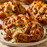 Patatas Rellenas Al Horno con Carne