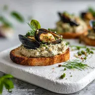 Pat&eacute; de Mejillones con Philadelphia para 4 Raciones