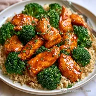 Pollo A La Naranja Con Quinoa Y Brócoli