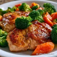 Pollo y Verduras Saludables Al Horno