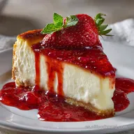 Postre de mermelada de fresa: Tarta de queso cremosa y f&aacute;cil
