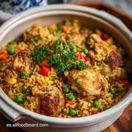 Receta de Arroz con Pollo para 4 Porciones