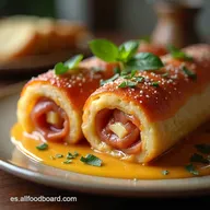 La Mejor Receta de Rollo de Salchicha Esponjoso y Cremoso