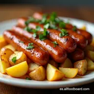 Tienes salchichas y patatas en Pinchos Bravos Express