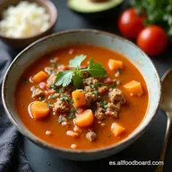 Haz que la carne molida rinda Sopa Azteca Rendimiento