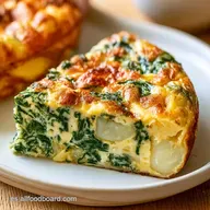 Tortilla De Patatas Con Espinacas