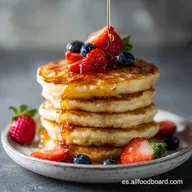 Tortitas Receta F&aacute;cil: Lista en 20 Minutos, Textura Nube