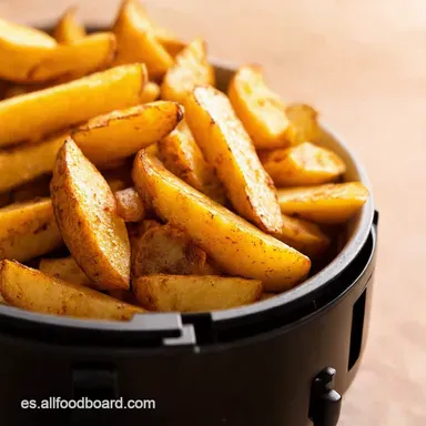 Air Fryer Potato Wedges Patatas Bravas a la Air Fryer Tarjeta de receta