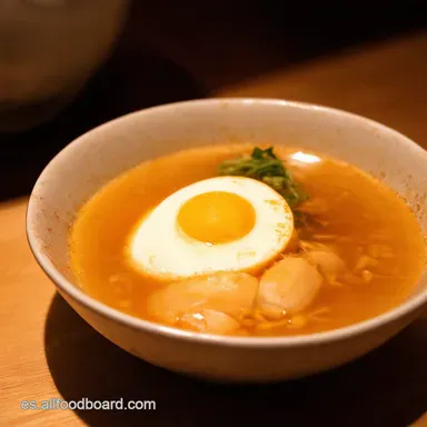 Ajitama Huevo para Ramen Cremoso Como en Jap&oacute;n Tarjeta de receta
