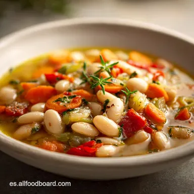 Alubias con Verduras para 4 Personas Tarjeta de receta