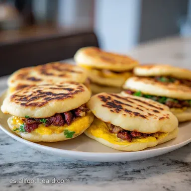 Arepas Reinas Pepiadas Receta para 5 Porciones Tarjeta de receta