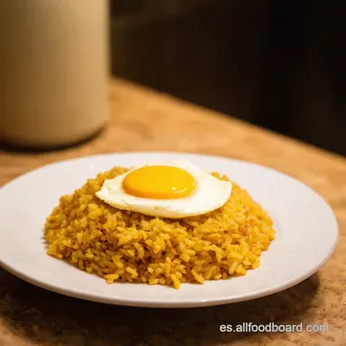 Arroz Frito con Huevo F&aacute;cil Como de Restaurante en Casa Tarjeta de receta