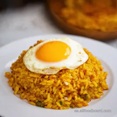 Arroz Frito con Huevo F&aacute;cil Listo en 25 Minutos Tarjeta de receta