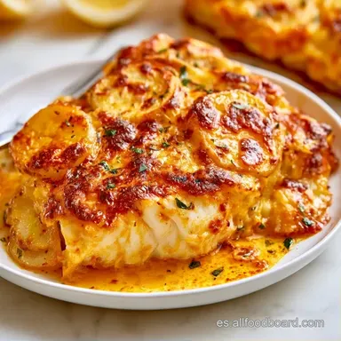Bacalao Con Nata para 4 Personas Tarjeta de receta