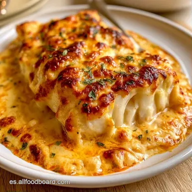 Bacalao Al Horno Gratinado Con Bechamel para 4 Tarjeta de receta