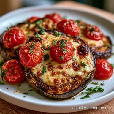 Berenjenas Al Horno Con Queso Parmesano Tarjeta de receta