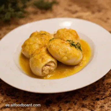 Berenjenas Rellenas de Bacalao Receta F&aacute;cil Como Argui&ntilde;ano Tarjeta de receta
