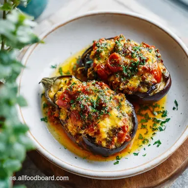 Berenjenas Rellenas en Thermomix: Receta para 4 Raciones Tarjeta de receta