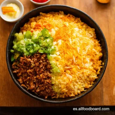 Bibimbap a la Mexicana F&aacute;cil Receta con Sabor a Casa Tarjeta de receta