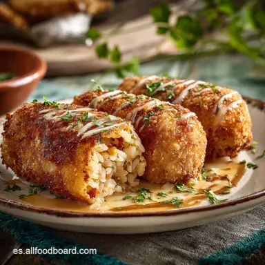 Bocadillo de Arroz: La Receta Crujiente de Croqueta Espa&ntilde;ola Tarjeta de receta