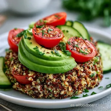 Bowl de Quinoa Aguacate en 30 Minutos Tarjeta de receta